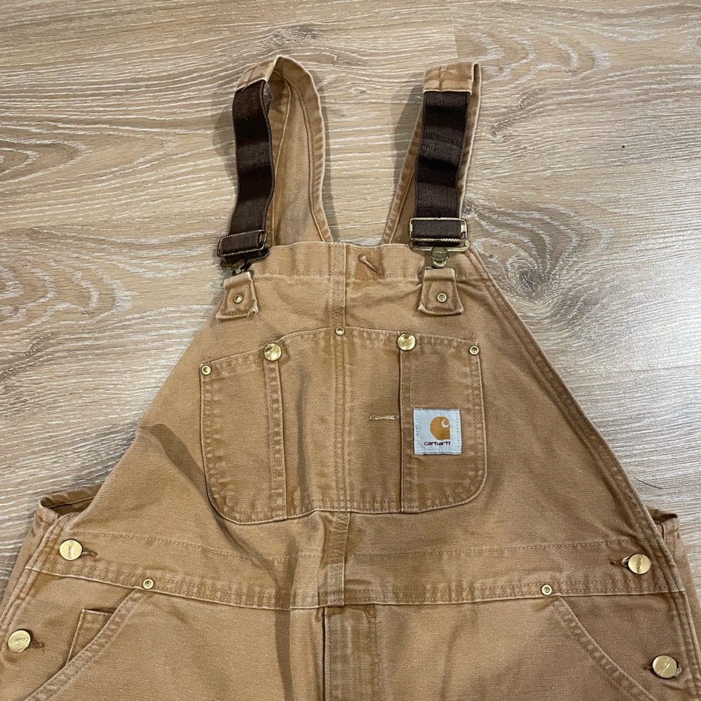 Men’s carhartt Work overalls 42 x 30 vintage made in the USA